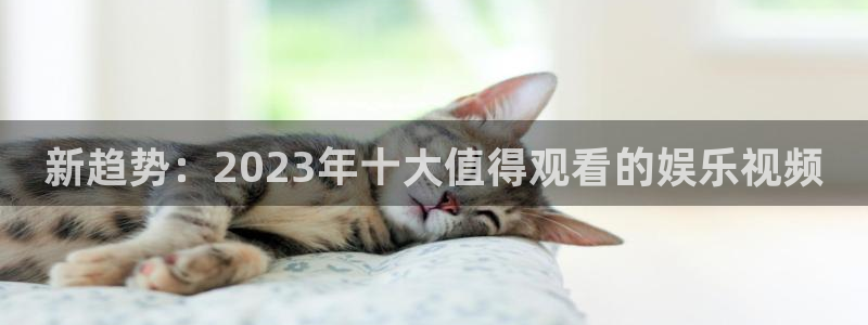 恒盛娱乐登陆：新趋势：2023年十大值得观看的娱乐视频